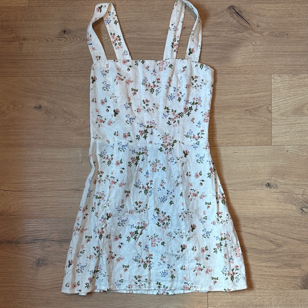 Reformation Brigitte Linen Dress
